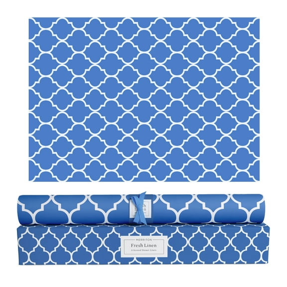 Merriton Scented Drawer Liners, Fresh Scent Paper Liners for Cabinet Drawers, Dresser Shelf, Linen Closet, Perfect for Kitchen, Bathroom, Vanity (6 Sheets) (Fresh Linen)