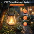thumbnail image 7 of Solar Lanterns Outdoor Waterproof, Outdoor Solar Lanterns with Flickering Flame Effect, USB&Solar Charging,Hanging Light for Garden Patio, 6 Pack, 7 of 7