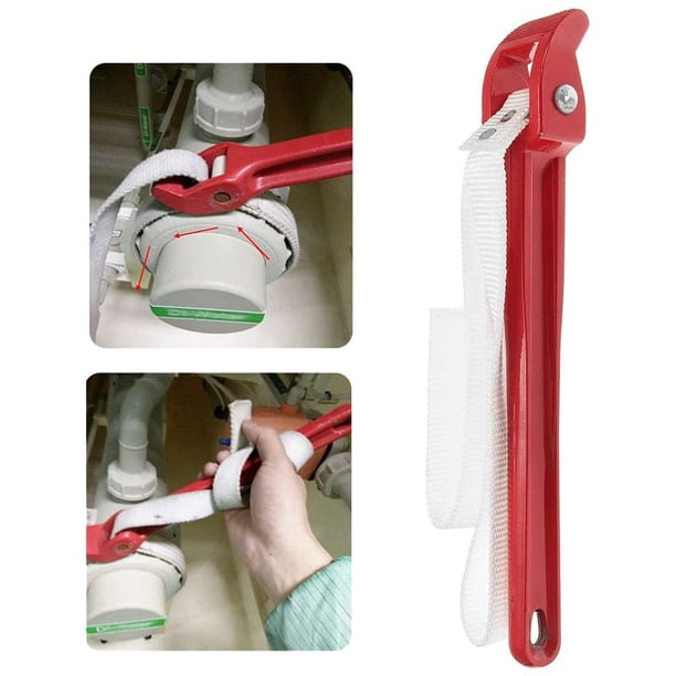 Llave de correa, mango de herramienta de extracción de llave de filtro de aceite, correa de filtro de aceite universal, herramienta de extracción de llave de aceite, para mecánicos y plomeros ShuxiuWang 9024715449740