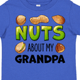 thumbnail image 4 of Inktastic Nuts About My Grandpa Peanut, Almond, Pistachio Boys or Girls Toddler T-Shirt, 4 of 5