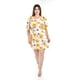 thumbnail image 4 of Vestido floral con manga bombacha Roman Fashion /Tallas Extras, 0900 (Flor amarillo) amarillo 40, 4 of 5