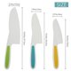thumbnail image 3 of Knives for Kids 3-Piece Nylon Kitchen Baking Knife Set,Serrated Edges, 3 of 5