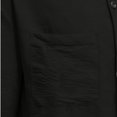 thumbnail image 7 of Havenx Mens Cotton Linen Hoodies Button Down Long Sleeves Hooded Shirt with Pockets Hoodies Casual Stylish Lightweight Summer Tops,Black L, 7 of 7