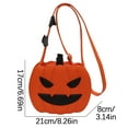 thumbnail image 2 of Wadada Halloween Purse Pumpkin Purse Crossbody Bag Novelty Devil Shoulder Bag PU Leather Halloween Pumpkin Crossbody Purse, 2 of 9