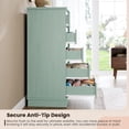 thumbnail image 6 of Ataucjin 5 Drawer Dressers for Bedroom, Chest of Drawers with Deep Drawers, Large Double Dresser for Closet with Wide Top, Tall Wooden Dresser for Living Room, Hallway, 6 of 8