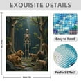 thumbnail image 3 of Diamond Art Kits for Adults - 5d Forest Gathering with Skeleton Wildlife Diamond Painting for Adults, Diamond Art for Adults Beginners, Diamond Painting Kits for Adults for Home Wall Decor, 3 of 7