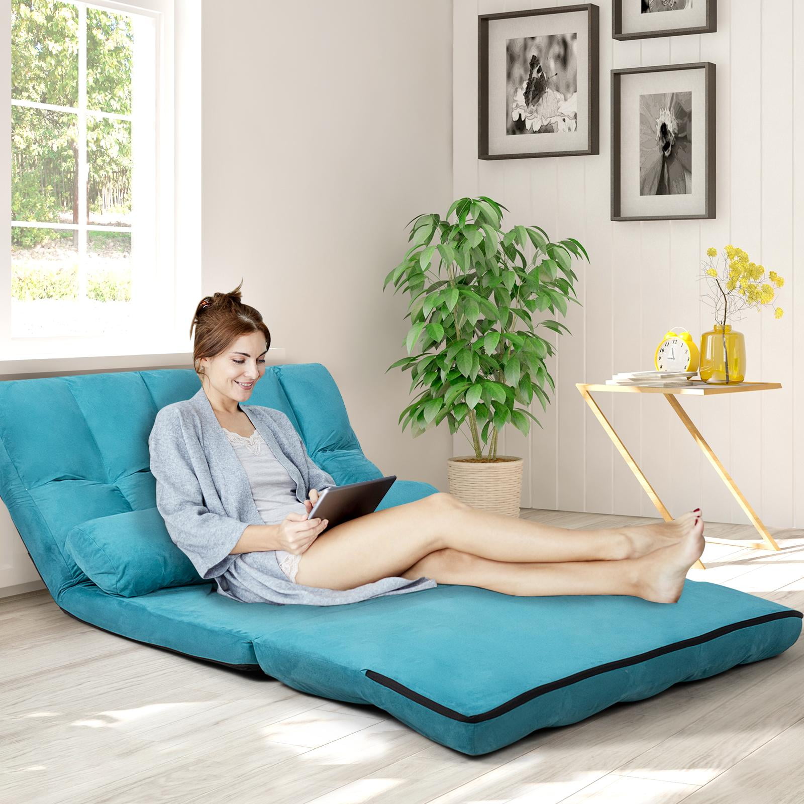 Giantex Foldable Floor Sofa 6 Position Adjustable Lounge Couch w