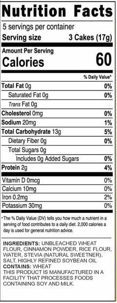 Kim's Magic Pop Rice Cakes Cinnamon 2.6oz, 12 Pack