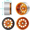thumbnail image 2 of Aluminum Alloy Orange 35mm 2.2" RC Beadlock Wheels Axail Wraith RR10 90018/90048 Set of 4, 2 of 6