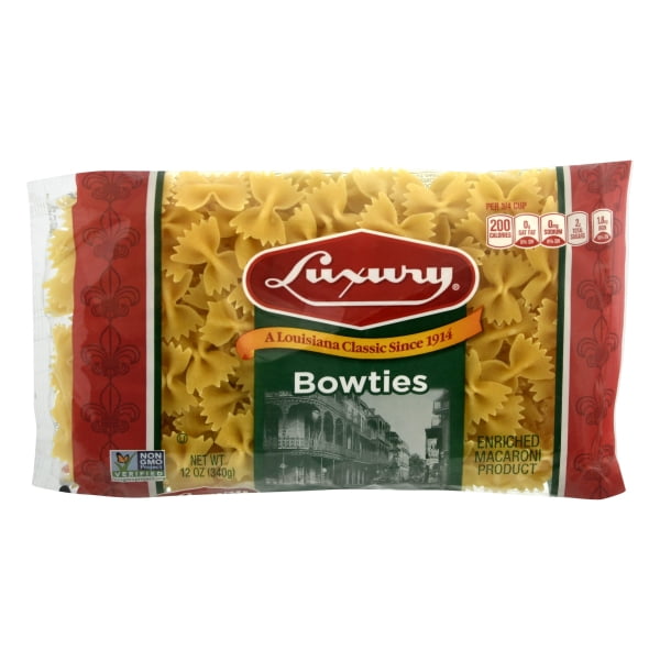 Luxury Pasta Bow Ties Enriched Macaroni Product, 12 Oz