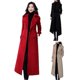 thumbnail image 3 of Thermal Winter Overcoat Women Business Mid-calf Length Jacket Formal Wool Blends Double-breasted Coat Thick/yy, 3 of 5