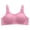 Pink, variant on JINMGG Womens Plus Size $5 Women Plus Size Camouflage Print Front Deduction BreathNon-Steel Ring Non-Magnetic Buckle Underwear Bras Black XXXL