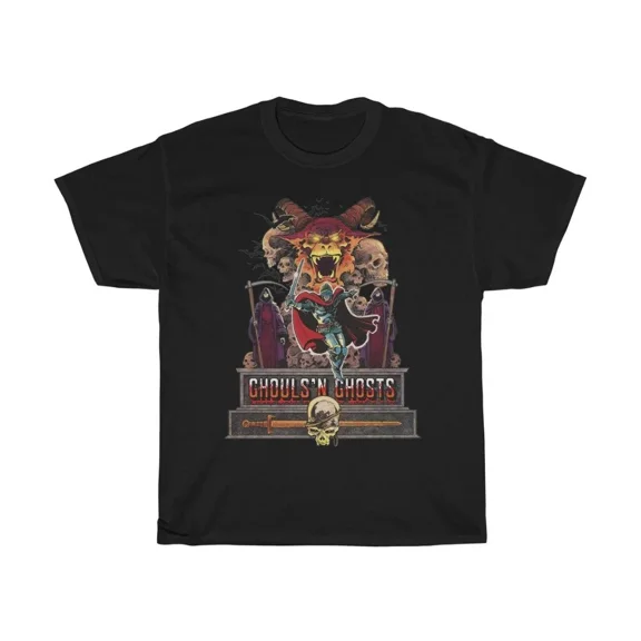 Ghouls n Ghosts T-Shirt New Small Med Large XL Vintage Arcade Video Game | eBay