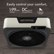 Vornado Model 80X High Velocity 99-Speed Electric Household Fan, Cool Gray