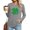 Gray, variant on Ayolanni Cute Tops for Women Long Sleeve St. Patrick's Day Black Crew Neck Pullover Blouses Ladies Shirts L