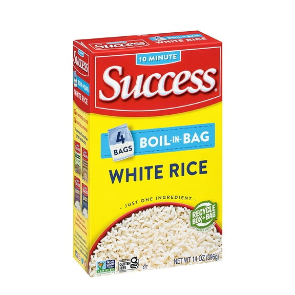 Success Boil-in-Bag Rice, White Rice, Quick and Easy Rice Meals, 14-Ounce Box (Pack of 3)