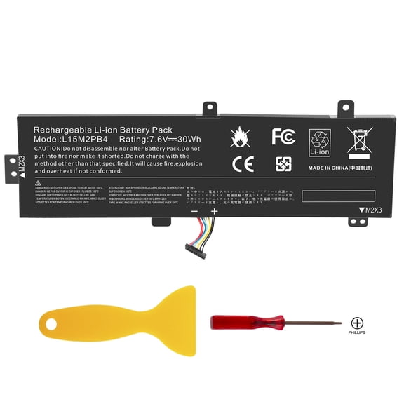 7.6V 30Wh/3948mAh L15L2PB4 Laptop Battery Compatible with Lenovo IdeaPad 310-15ABR 310-15IAP 310-15ISK 510-15 Series Notebook L15C2PB4 L15M2PB4 L15S2TB0 L15C2PB5