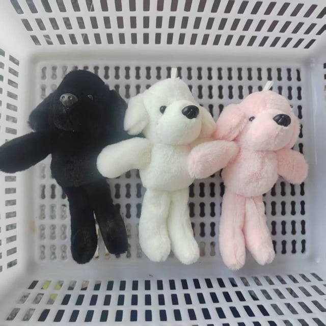 Decoración de peluche con almohada colgante de perro – AdorablePuppy, tela suave, orejas caídas, ojos bordados, relleno de alta resistencia, paquete de 1