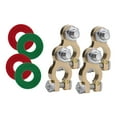 thumbnail image 2 of Miulika 4Pcs Car Battery Terminals Connector M8 Battery Cable Ends Round Post Clamp for, 2 of 9