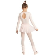 Justice Long Sleeve Gymnastics and Dance Leotard for Girls with Mesh Inserts, Sizes XS-XL