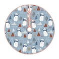 thumbnail image 2 of Halloween Christmas Tree Skirt - winter Scarf beer 30 Inches Christmas Tree Skirt for Halloween Holiday Indoor Home Christmas Tree Decorations with Three Ribbons, 2 of 7