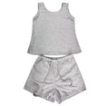 thumbnail image 6 of JIAYUE Women's Two Piece Set Casual Scoop Neck Sleeveless Tank Top And Shorts With Pocket Drawstring Solid Color Comfortable Summer Outfit Sets, 6 of 6