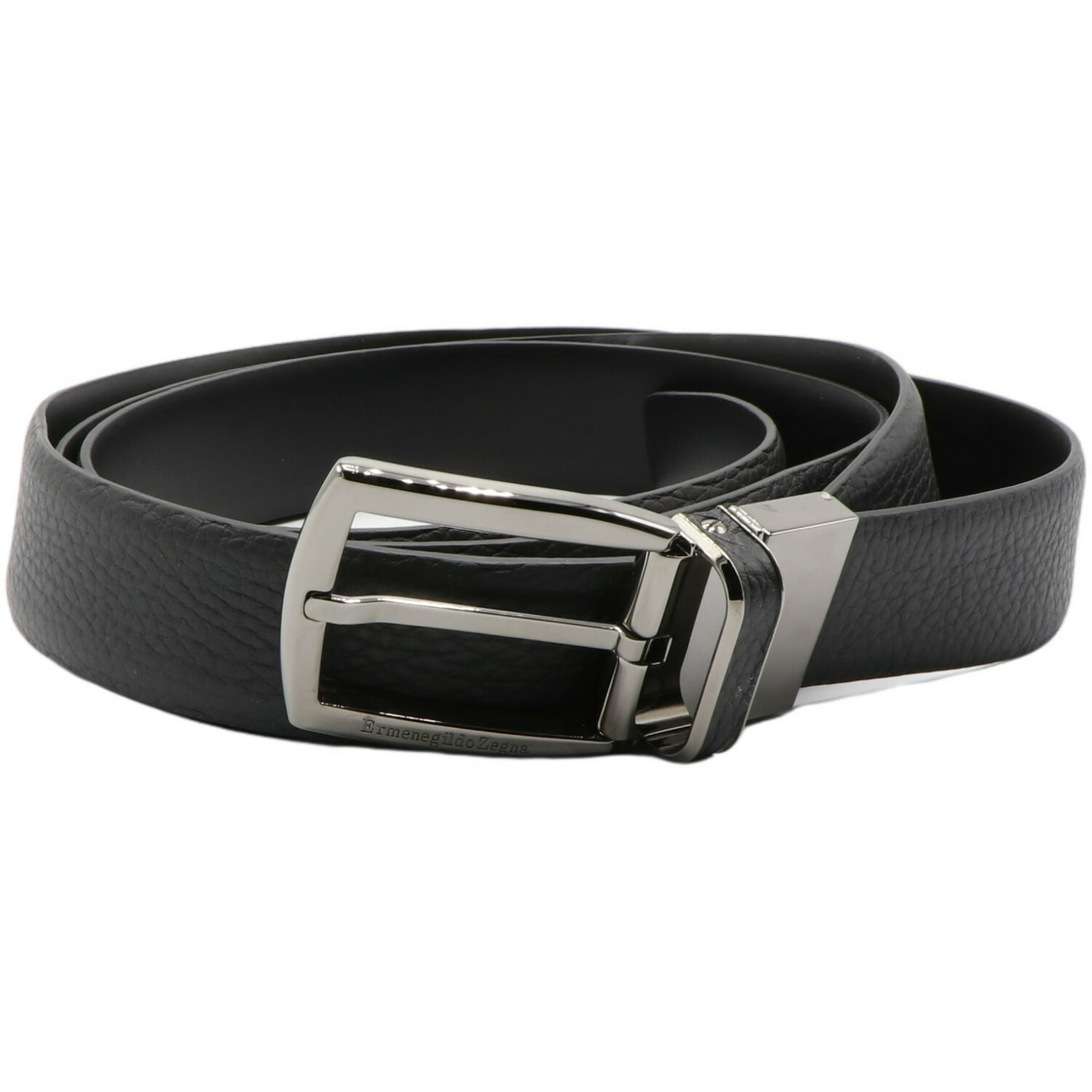 Ermenegildo Zegna Men s Black Reversible Belt 58 Black