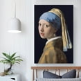 thumbnail image 5 of Johannes Vermeer Poster Girl with A&nbsp;Pearl Earring Picture Print Canvas Poster Wall Paint Art Posters Decor Modern Home Artworks Gift 12x18inch(30x45cm), 5 of 6