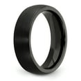 thumbnail image 5 of Edward Mirell Titanium Black Ti Domed Textured Lines 6mm Band, 5 of 7