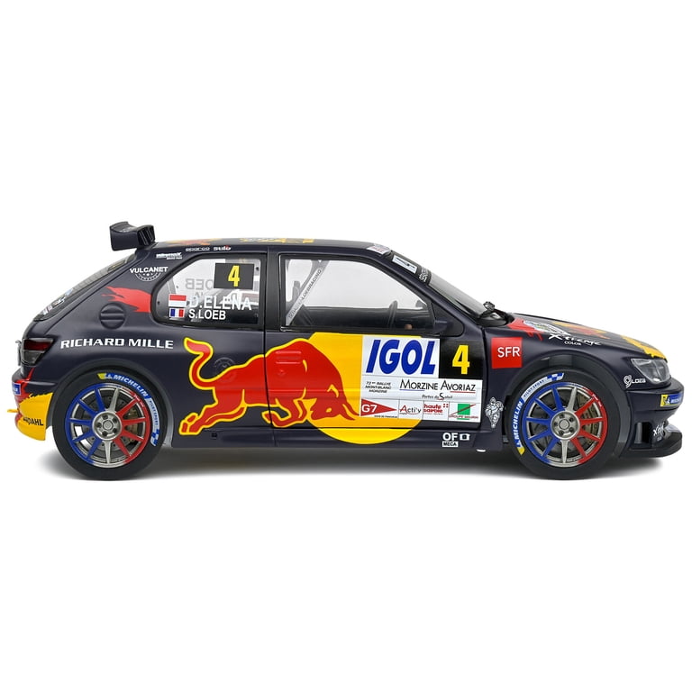 Solido 1:18 Scale Diecast Peugeot 306 Maxi Black #4 S. Loeb/D