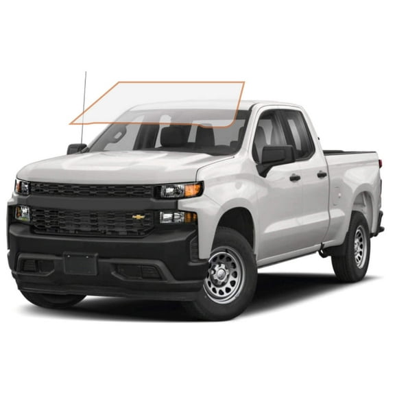 MotoShield Pro Premium Professional 2mil Precut Ceramic Window Tint Film for 2014-2018 Chevrolet Silverado 1500 Double Cab — (Front Windshield 75%) + Lifetime Warranty