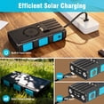 thumbnail image 2 of Power Bank Wireless Charger 68800mAh Built in Hand Crank and 4 Cables 15W Fast Charging Power Bank 7 Outputs & 4 Inputs Solar Portable Charger, Sos/Strobe/Strong Flashlights, Compass(Blue), 2 of 8