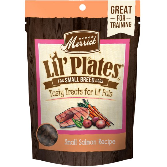 Merrick Lil Plates Small Salmon Recipe Dog Treat, 5Oz