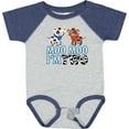thumbnail image 3 of Inktastic Moo Moo I'm 2 with Cute Holstein Cows Boys or Girls Baby Bodysuit, 3 of 5