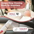 thumbnail image 4 of Aeitto Carpet Cleaner Machine,Portable Upholstery Cleaner with Universal Wheels & Handle,Spot Cleaning Machine for Couch,Car and Pet Messes, Green, 4 of 16