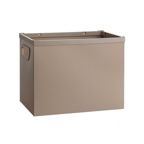 Yammee Folding Document Storage Box Plastic Filing Storage Box with Handle, File Folder Organiser Box for Magazine Book