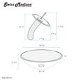 thumbnail image 6 of Cascade 16.5 Glass Vessel Sink with Faucet, Clear, 6 of 13