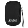 thumbnail image 1 of Organizador Electrónico de Doble Capa, Bolsa Portátil Impermeable para Cables, Color Negro 7.48"x4.72"x1.38", 1 of 6