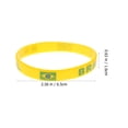 thumbnail image 2 of Minkissy 6Pcs Australian Flag Wristband Silicone Cheering Hand Ring for International Matches, 2 of 7
