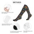thumbnail image 5 of Rateoe Autumn with Pumpkins Compression Socks for Women and Men 20-30mmHg-Circulation Support Socks Knee High Nurse Pregnant Running Medical and Travel Athletic, 5 of 7