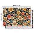 thumbnail image 5 of Pioneer Flower Floral Print Pattern Summer Placemats Table Placemats Set Of 6-Linen Kitchen Washable Placemats Table Mats 12x18 Inch Non-Slip Heat Resistant, 5 of 5