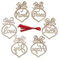 thumbnail image 7 of Pozyie 24Pcs Christmas Decorations Wooden Ornament Xmas Tree Hanging Tags Pendant Decor, 7 of 7