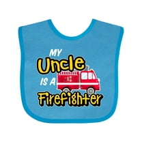 Inktastic My Uncle is a Firefighter with Fire Truck Boys or Girls Baby Bib