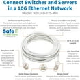 thumbnail image 5 of Eaton Tripp Lite Series Safe-IT Cat6a 10G Snagless Antibacterial S/FTP Ethernet Cable RJ45 M/M PoE White 25 ft. 7.62 m TAA, 5 of 5