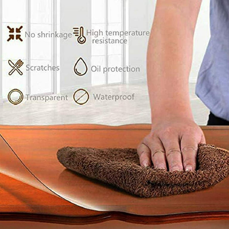 Direct Wicker PVC Clear Home Use Transparent Protective Floor Mat