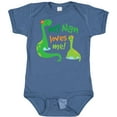 thumbnail image 3 of Inktastic My Nan Loves Me Grandson Dinosaur Boys Baby Bodysuit, 3 of 5