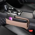 thumbnail image 5 of Asiento de coche Gap Filler Asiento de cuero PU Consola Bolsillo lateral Accesorios interiores del coche, 5 of 5