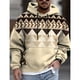 thumbnail image 4 of Sudadera con capucha y estampado 3D de bloques de color para hombre, jersey con patrón geométrico retro, sudaderas informales de otoño de gran tamaño, mangas largas, 4 of 5