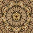 thumbnail image 1 of Ahgly Company Machine Washable Indoor Square Transitional GoldenRod Gold Area Rugs, 4' Square, 1 of 7