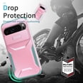 thumbnail image 3 of KOMI Case for Pixel 8 Pro Case, Google 8 Pro Case with Tempered Glass Screen Protector and Slide Camera Cover, Non-Slip Heavy Duty Shockproof Phone Cover for Google Pixel 8 Pro PC Pink, 3 of 5